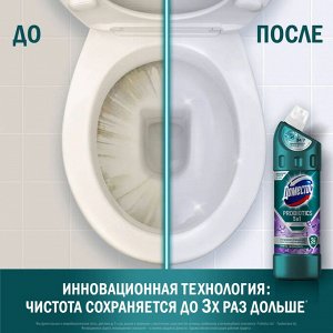 Чистящее средство для сантехники с активными пробиотиками Цветочная свежесть Domestos 750 мл