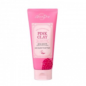 Grace Day Пенка с розовой глиной Pink Clay Anti-Trouble Facial Foam