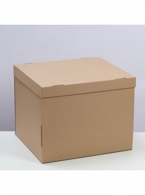 Коробка складная 38 х33 х30 см цвет бурый