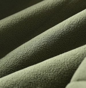 Куртка из шерпы теплая на молнии, воротник стойка, красный