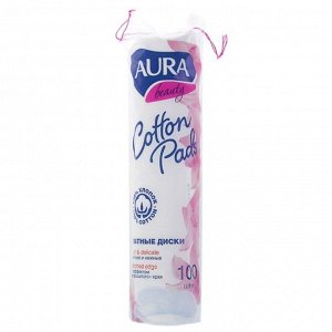 Ватные диски AURA 100шт