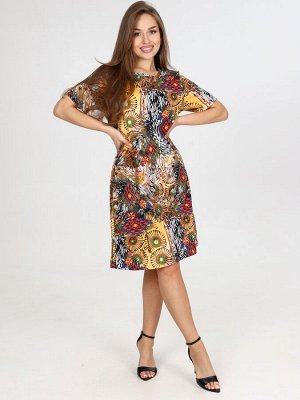 Платье трикотажное "Одуванчики"