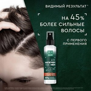Спрей для роста волос мужской ЧИСТАЯ ЛИНИЯ Men 160 мл