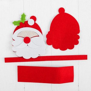 Набор для создания сумочки из фетра «Дед мороз красный нос»