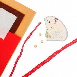 Декор для упаковки подарков «Имбирный пряник», набор для шитья, 22 - 33 - 14 см