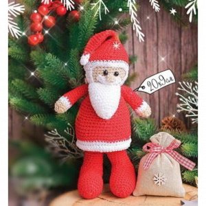 Новогодняя игрушка «Дедушка мороз», набор для вязания, 15 - 13 - 4 см