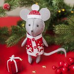 Новогодняя игрушка из фетра &quot;Мышка&quot;