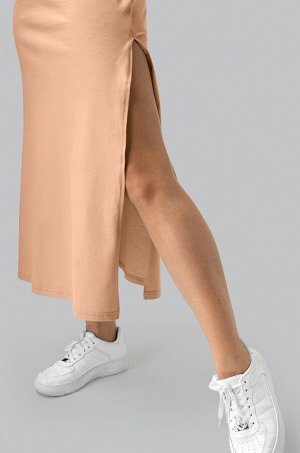 Однотонное женское платье-футболка Happyfox