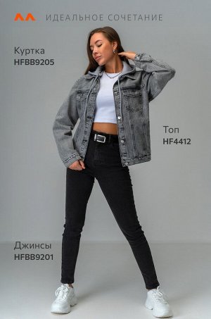 Женская джинсовая куртка с капюшоном Happyfox