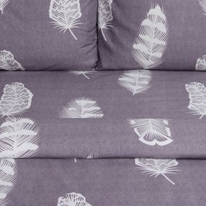Постельное бельё Экономь и Я дуэт Feather 143*215см-2шт,215*220см,50*70см-2шт, полисатин,80г/м?