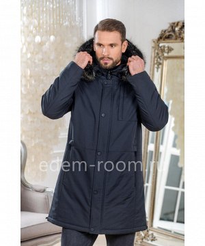 Мужская куртка - парка с меховым капюшономАртикул: C-19D24-2-85-SN-EN