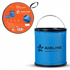 Ведро складное Airline, прорезиненное, Ø24см, 11л, синее, арт. AB-O-01