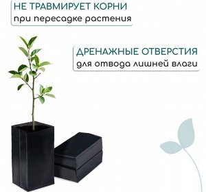 Набор горшков Рассадных П/Э 3лит 125*230мм (Набор 20шт) 100мкм