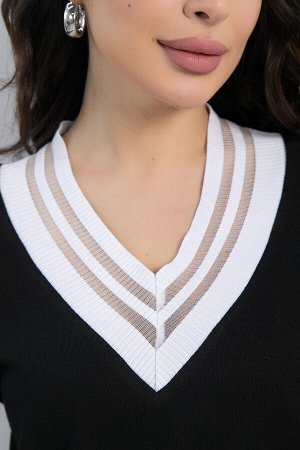 Платье Свобода движения (черное) П12999-7М