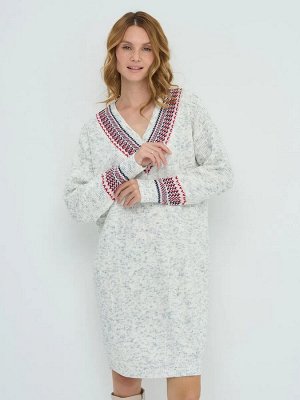 VAY / Платье женское 12913/9800550/2100 вечерний иней/т синий/алый