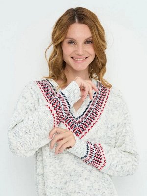 VAY / Платье женское 12913/9800550/2100 вечерний иней/т синий/алый