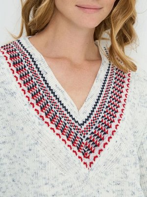 VAY / Платье женское 12913/9800550/2100 вечерний иней/т синий/алый