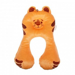 Подушка дорожная детская «Тигрёнок» ортопедическая, цвет оранжевый