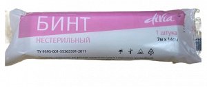 Емельянъ Савостинъ Бинт медицинский из нетканого материала с неосыпающимися краями нестерильный wiseman 7 мх14 см.