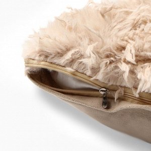 Чехол на подушку Этель Soft 43*43см, цв.бежевый