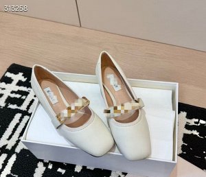 Балетки женские кожаные