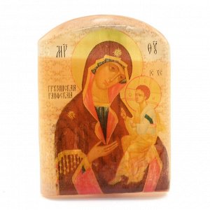 Икона из селенита "Грузинская икона Божией матери" арка большая, 50*30*65мм