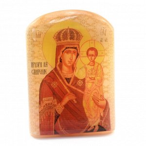 Икона из селенита "Икона Пресвятой Богородицы Призри на смирение" арка большая, 50*30*65мм