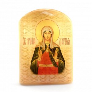 Икона из селенита "Святая Дария" арка большая, 45*30*65мм