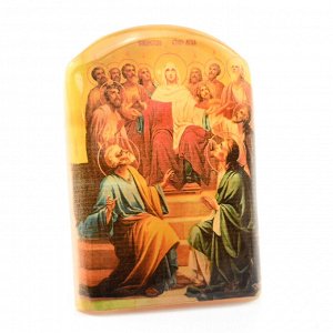 Икона из селенита "Сошествия святого духа" арка большая, 50*30*65мм