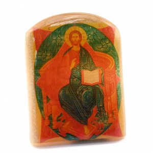 Икона из селенита "Спас в Силах" арка большая, 50*30*65мм