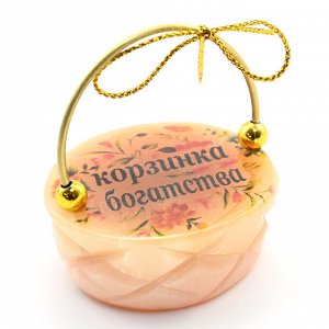 Изделия из селенита "Корзина богатства",  47*40*50мм
