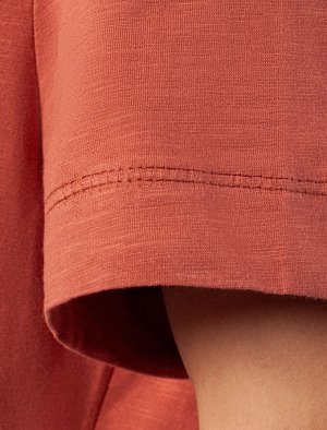 Футболка из фактурного полотна из 100% хлопка