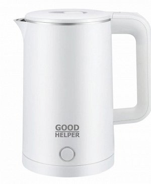 Чайник электрический с эффектом термоса 1500Вт белый GOODHELPER KPS-187C, 1,85л