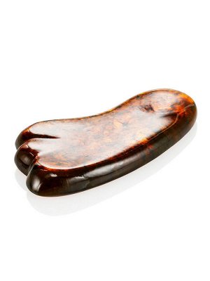 Массажный скребок-гуаша из формованного янтаря