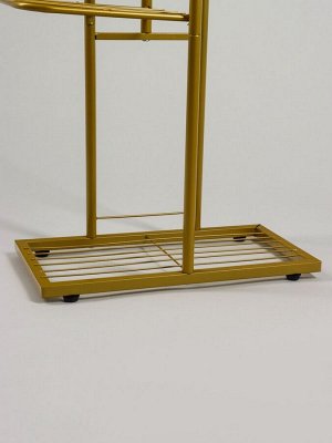 Подставка для цветов Greengo, 4 полки, 43x22x82 см, напольная, металл, цвет золотой