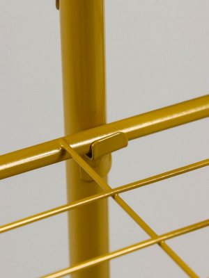 Подставка для цветов Greengo, 5 полок, 44x22x95 см, напольная, металл, цвет золотой