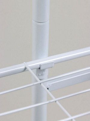 Подставка для цветов Greengo, 4 полки, 43x22x82 см, напольная, металл, белая
