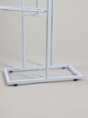 Подставка для цветов Greengo, 4 полки, 43x22x82 см, напольная, металл, белая