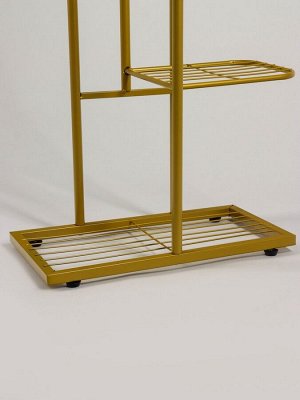 Подставка для цветов Greengo, 7 полок, 43x22x126 см, напольная, металл, цвет золотой