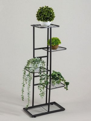 Подставка для цветов Greengo, 5 полок, 44x22x95 см, напольная, металл, тёмно-серая