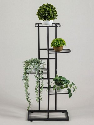Подставка для цветов Greengo, 5 полок, 44x22x95 см, напольная, металл, тёмно-серая