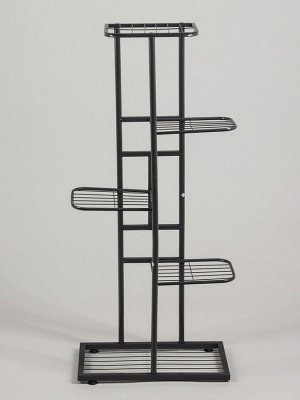 Подставка для цветов Greengo, 5 полок, 44x22x95 см, напольная, металл, тёмно-серая