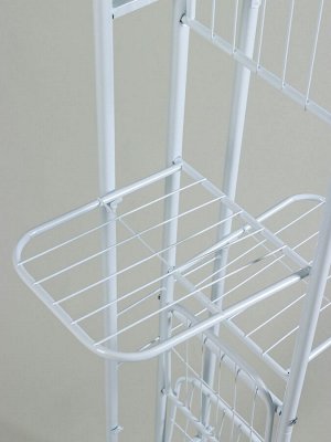 Подставка для цветов Greengo, 7 полок, 43x22x126 см, напольная, металл, белая