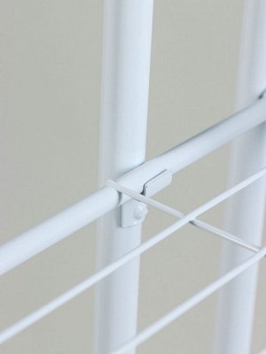 Подставка для цветов Greengo, 7 полок, 43x22x126 см, напольная, металл, белая