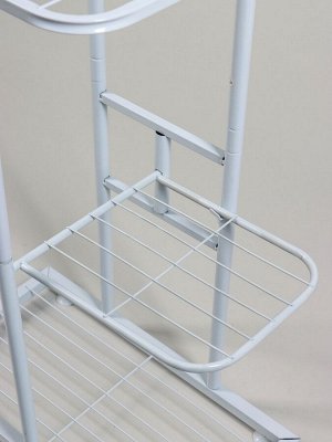 Подставка для цветов Greengo, 3 полки, 43x22x57 см, напольная, металл, белая