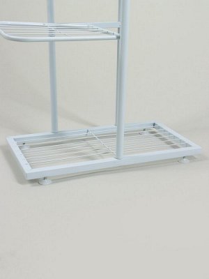 Подставка для цветов Greengo, 6 полок, 44x22x105 см, напольная, металл, белая