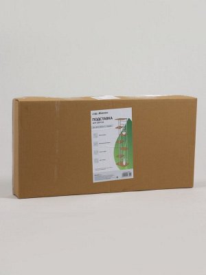 Подставка для цветов Greengo, 7 полок, 36x23x120 см, напольная, каркас металл, полки МДФ, белая