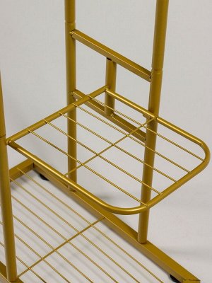 Подставка для цветов Greengo, 3 полки, 43x22x57 см, напольная, металл, цвет золотой