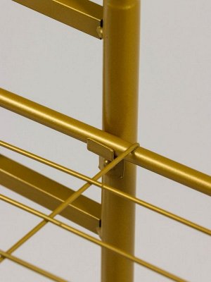 Подставка для цветов Greengo, 3 полки, 43x22x57 см, напольная, металл, цвет золотой