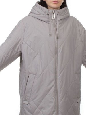 25051 GRAY BEIGE Куртка демисезонная женская (100 гр. холлофайбер)